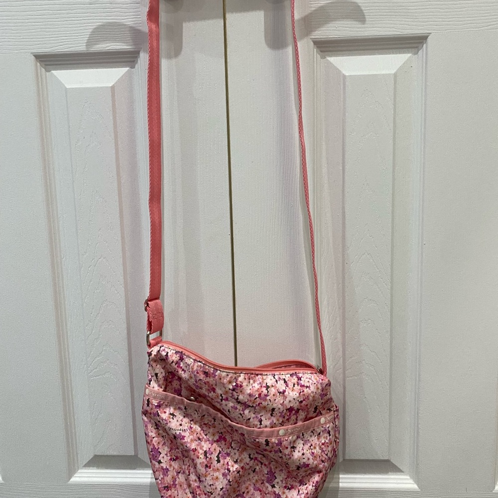 Floral Pink Crossbody Bag